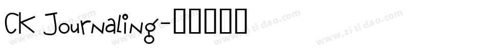 CK Journaling字体转换
